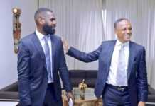 Gabon : Le ministre des Sports Franck Nguema reçoit la star du taekwondo Anthony Obame