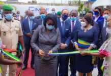 Le premier ministre Ossouka Raponda inaugure la deuxième usine de production de ciment du groupe Cimaf au Gabon, emblème de la politique de relance économique