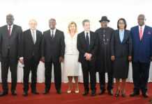 Investitures d’Alassane Ouattara et d’Alpha Condé : Baptême du feu diplomatique pour le premier ministre gabonais Rose Christiane Ossouka Raponda