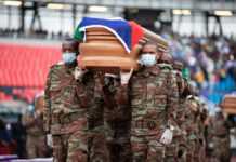 Guinée équatoriale : Rose Christiane Ossouka Raponda représente Ali Bongo Ondimba lors de la cérémonie d’hommage aux victimes de l’explosion d’un camp militaire