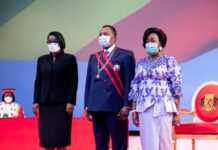 Le Gabon représenté par Rose Christiane Ossouka Raponda lors de la cérémonie d’investiture du président congolais Denis Sassou Nguesso
