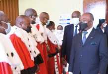 Gabon : Garant des institutions, le président Ali Bongo Ondimba a pris part à l’audience solennelle de rentrée judiciaire des cours et tribunaux