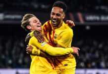 5ème but en 3 matchs pour l’attaquant gabonais Pierre-Emerick Aubameyang qui brille avec le Barça