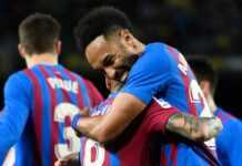Barça-Osasuna : Et de 6 (buts) pour Aubameyang qualifié de « cadeau du ciel » par son entraîneur !