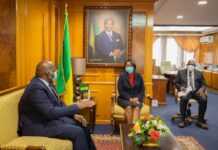 Covid-19 : le représentant de l’OMS remet à Rose Christiane Ossouka Raponda les résultats de l’enquête de séroprévalence menée dans les 9 provinces du Gabon