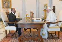 Entretien très chaleureux et constructif entre le Pape François et le président gabonais Ali Bongo Ondimba ce jeudi au Vatican