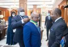 Décoré par Ali Bongo Ondimba de l’ordre du Mérite, le président de l’Assemblée générale de l’ONU qualifie le Gabon de « super puissance verte »