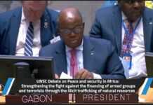 6 October 2022 : Gabon makes its first speech as President of the UN Security Council