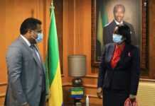 Gabon : La première tranche de la Transgabonaise sera livrée début 2023, assure le PDG de Meridiam à Rose Christiane Ossouka Raponda