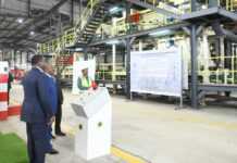 Gabon : Ali Bongo Ondimba inaugure la première usine de fabrication de panneaux à base de rebuts de bois en Afrique centrale