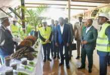 Ali Bongo Ondimba fait visiter au président togolais l’usine de transformation d’huile de palme d’Awala considérée comme un modèle en Afrique